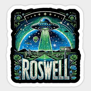 Roswell New Mexico, Roswell UFO Roswell NM Space Alien Area 51 Take Me With You Funny Alien Gift for Him Ufo Lover 1947 Sticker